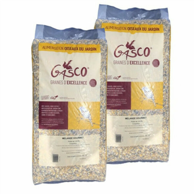 Alimentation mélange de graines Gourmet Gasco pour oiseaux du jardin