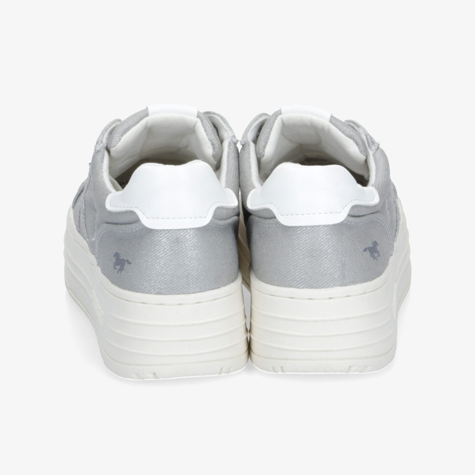 MUSTANG Damen Plateau Sneaker - Silber | Jetzt bei reno.de kaufen