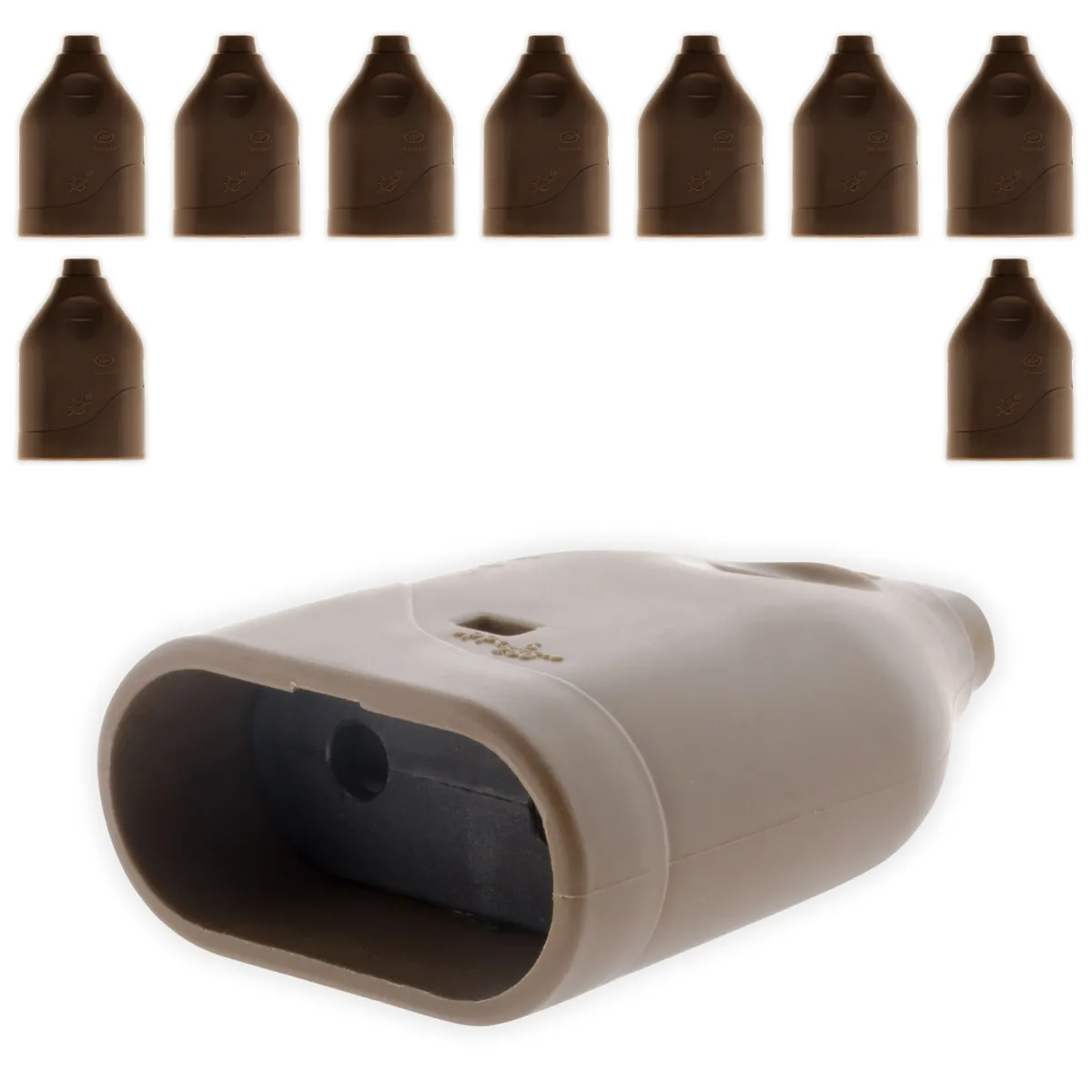 Zenitech Lot de 10 Fiches Femelles Marron