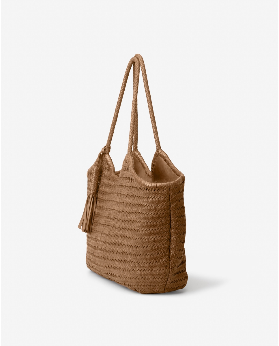 Biba Barcelona Perkins Schoudertas L Camel