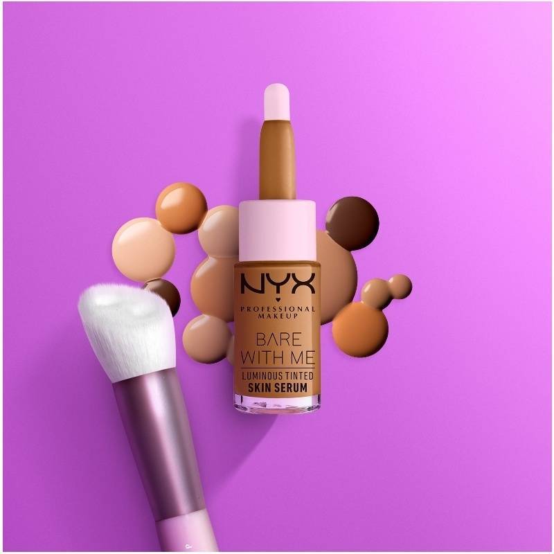 NYX Prof. Makeup Bare With Me Luminous Skin Serum 12,6 ml - Medium Deep