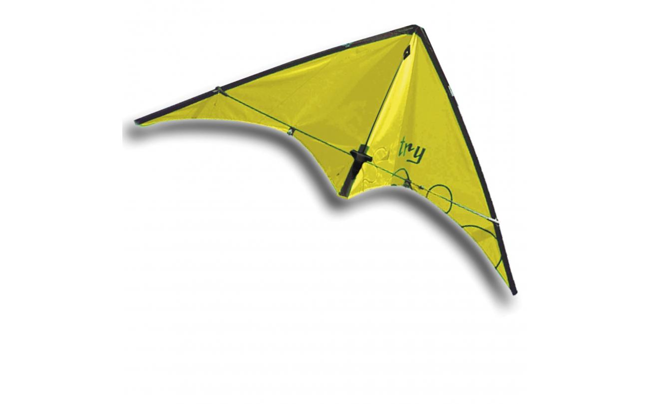 Rhombus Pop-Up Stunt Try 110x38cm 2 lijns vlieger