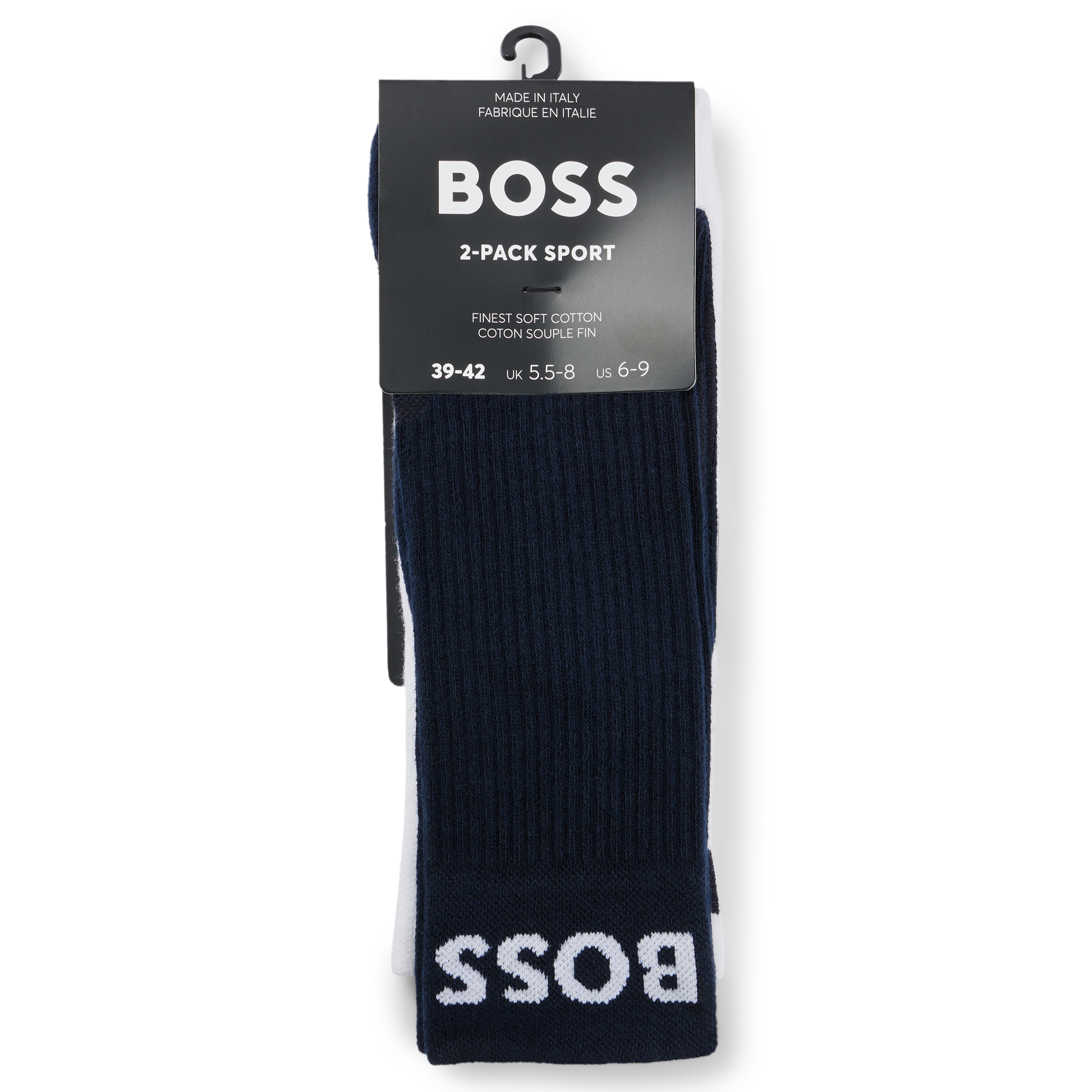 Lot de 2 paires de chaussettes en coton mélangé| Bleu