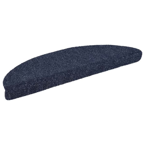 vidaXL Selvklebende trappematter nålestempel 15 stk 56x17x3 cm blå