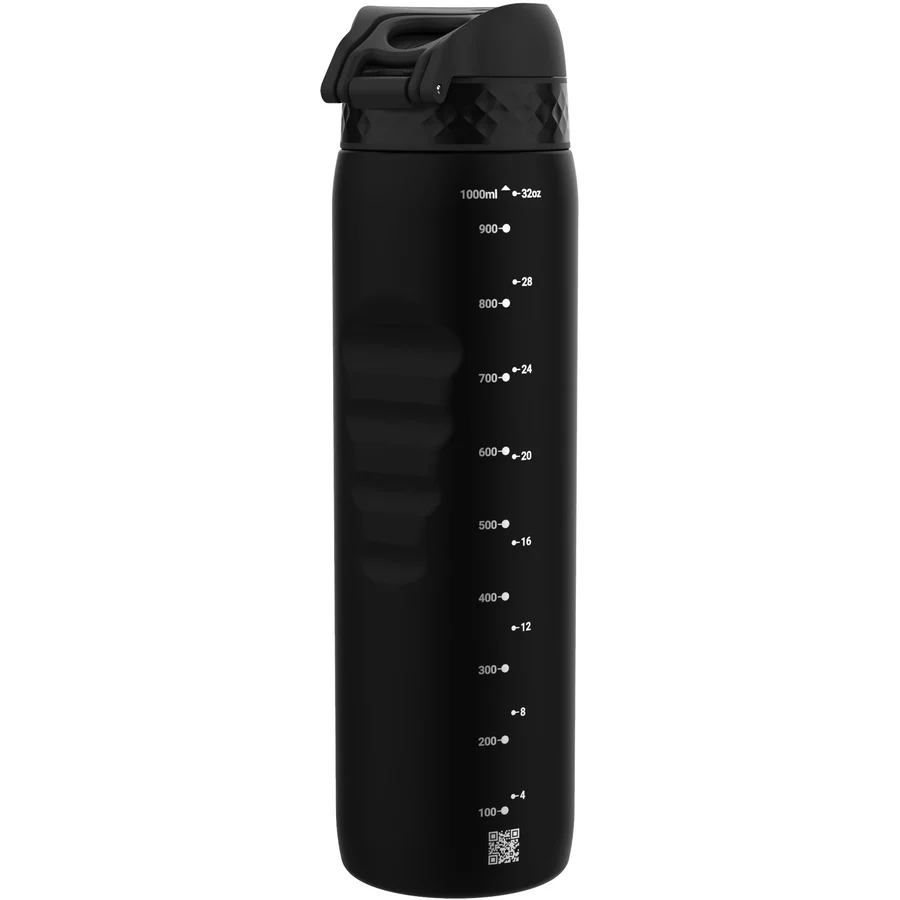 ion8 Trinkflasche auslaufsicher 1000 ml schwarz