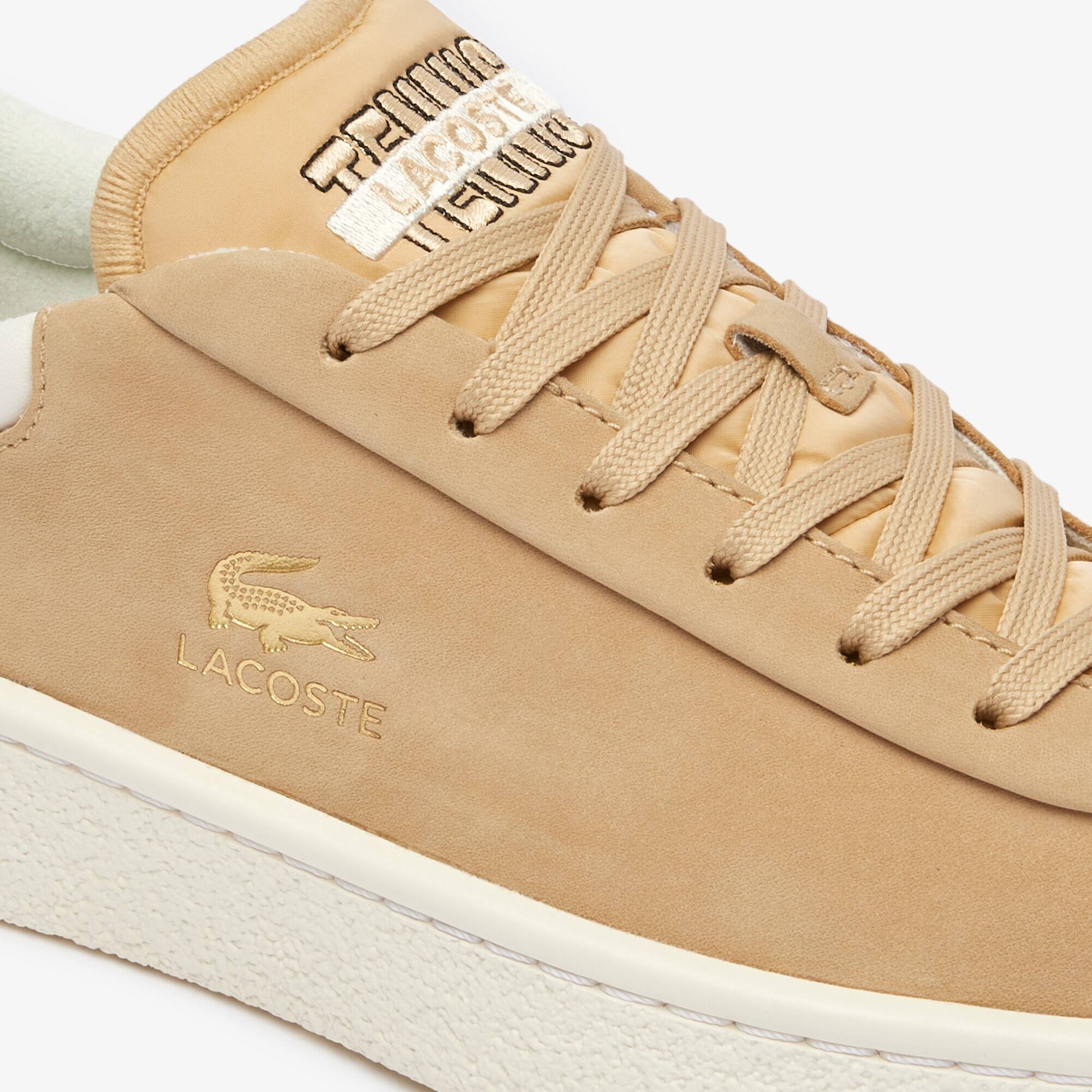 Sneakers Baseshot Premium femme en cuir Sneakers - Beige - Lacoste - Femme