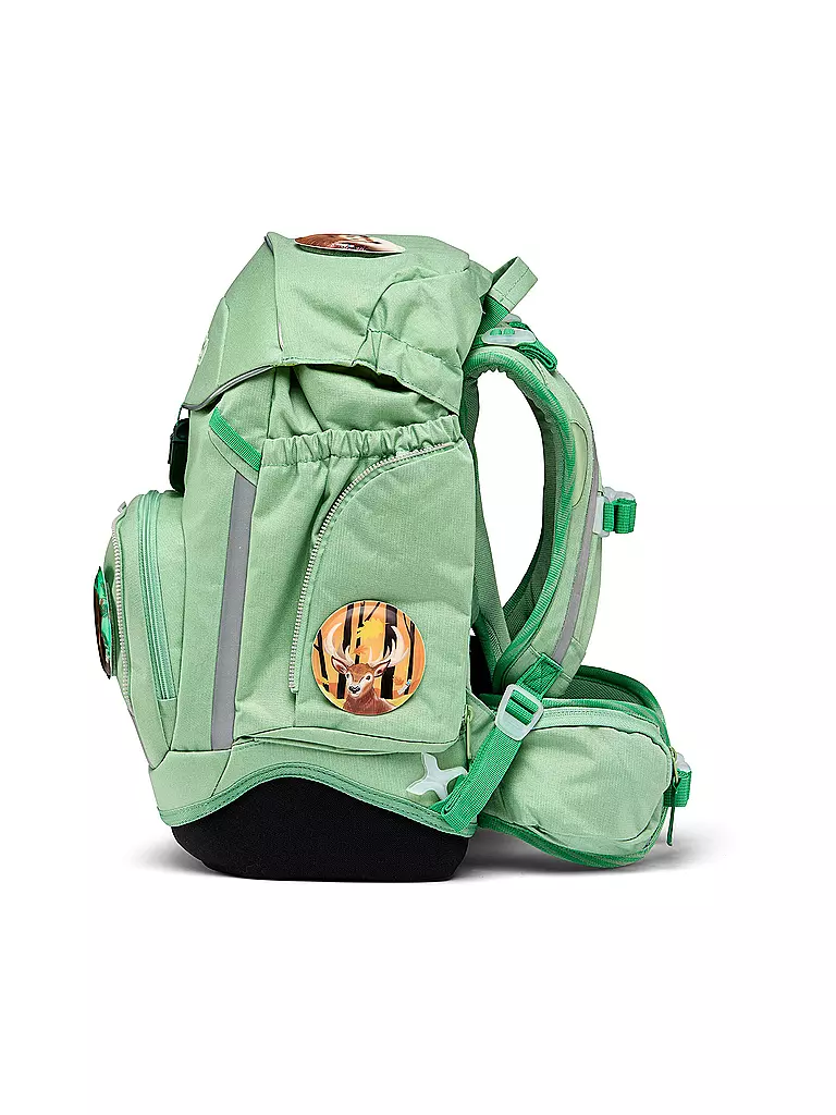 ERGOBAG Schultaschen Set 6tlg PACK Eco Hero - WaldBärwohner hellgrün