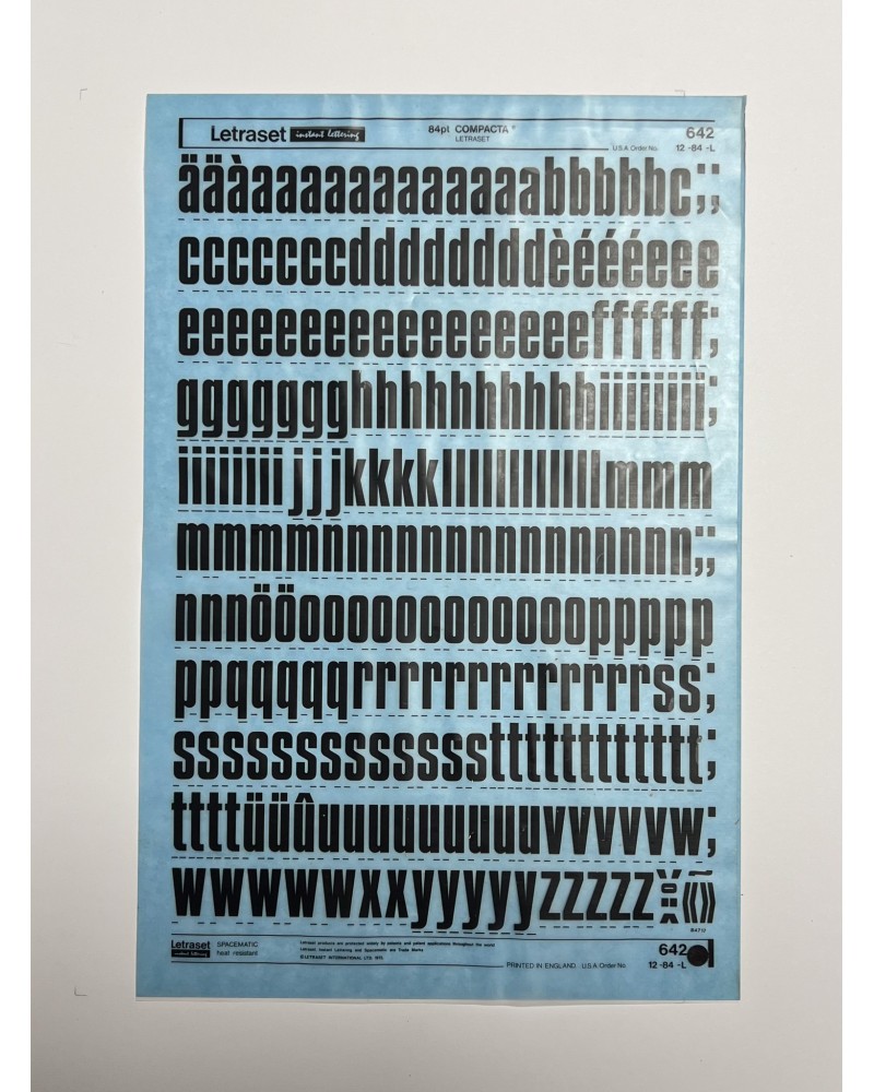 letraset-642- COMPACTA - 84pt
