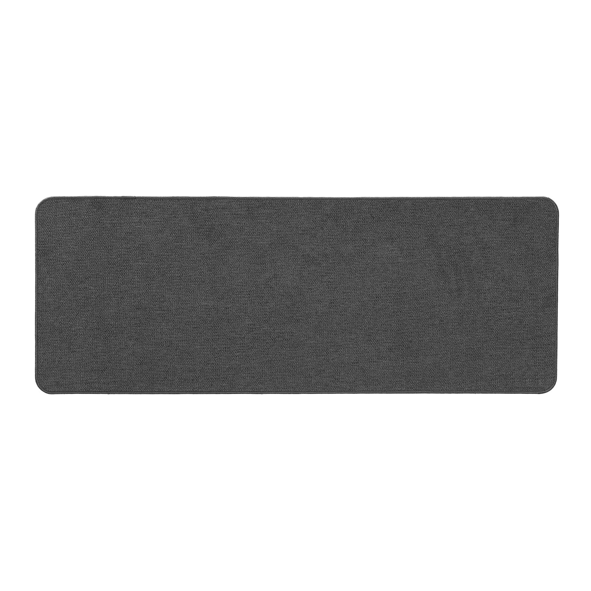 TAPIS RECTANGLE 45X120CM TISSE UNI SIMEO ANTHRACITE