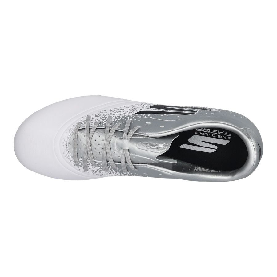 Skechers Razor 1.5 Academy FG Electrum - Blanc/Argenté