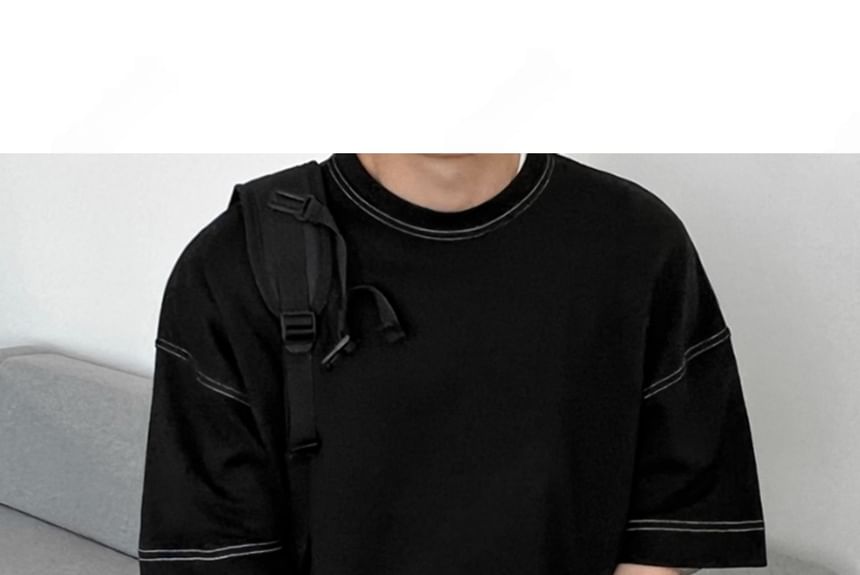 SeoulPop - T-shirt met korte mouwen en losse pasvorm