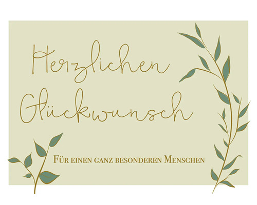 Postkaart Gefeliciteerd met een heel bijzonder persoon 14,8x10,5 cm