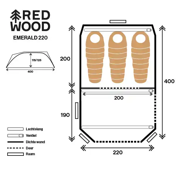 Emerald 220 AIR Tunneltent