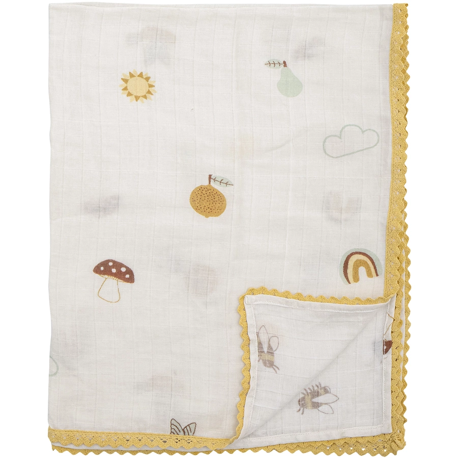 bloomingville Babydecke  Agnes weiß