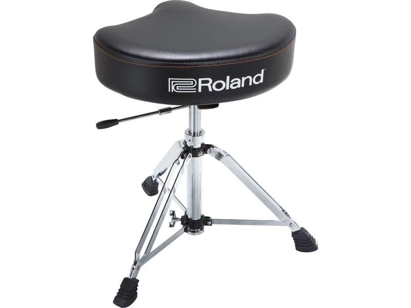 Roland Drummersitz RDT-SHV-U Sattel-Drumhocker mit hydraulischer Anpassung und robustem Vinyl-Sitz