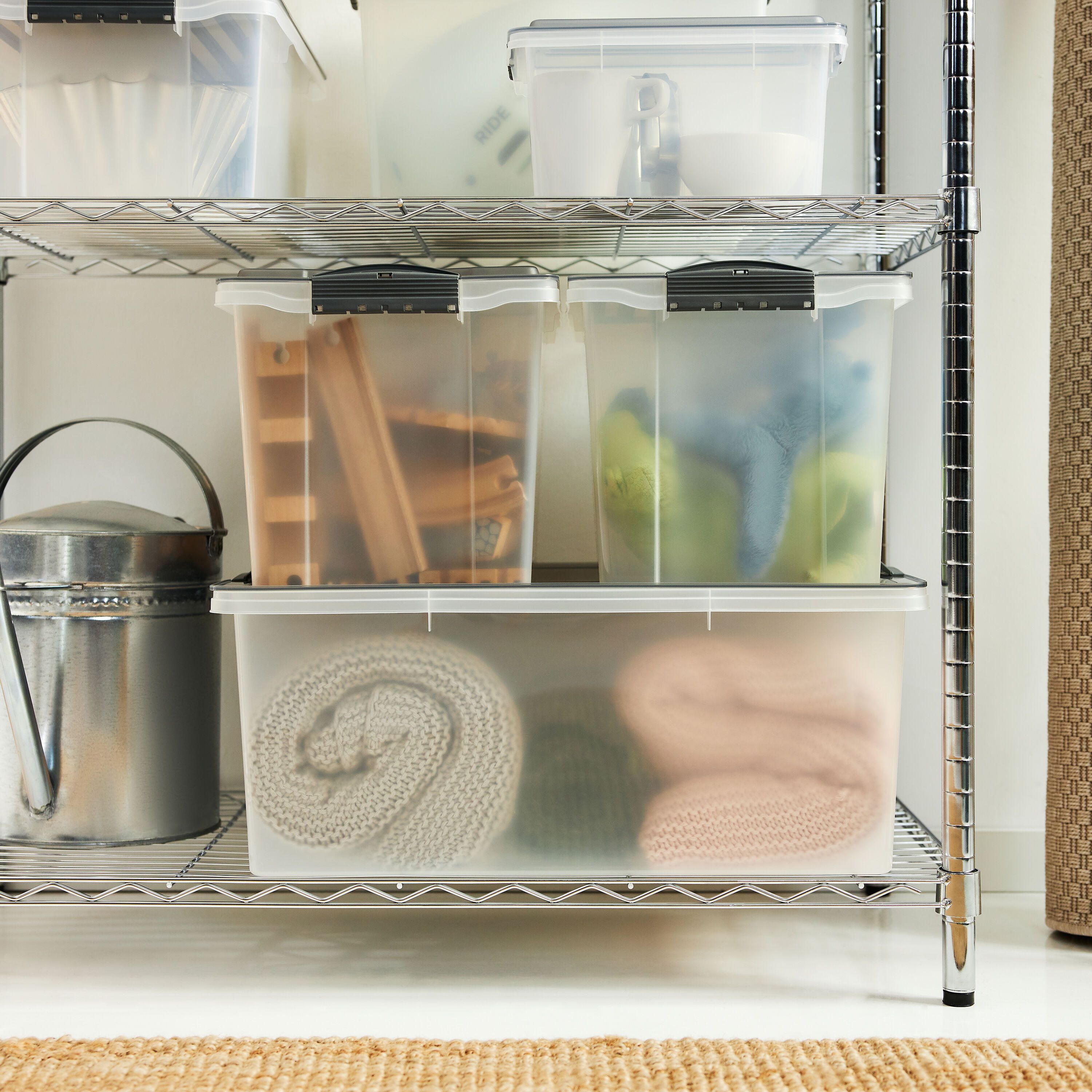 COMPACT Aufbewahrungsbox - Transparent / B: 39.5 cm x T: 57.0 cm x H: 43.5 cm