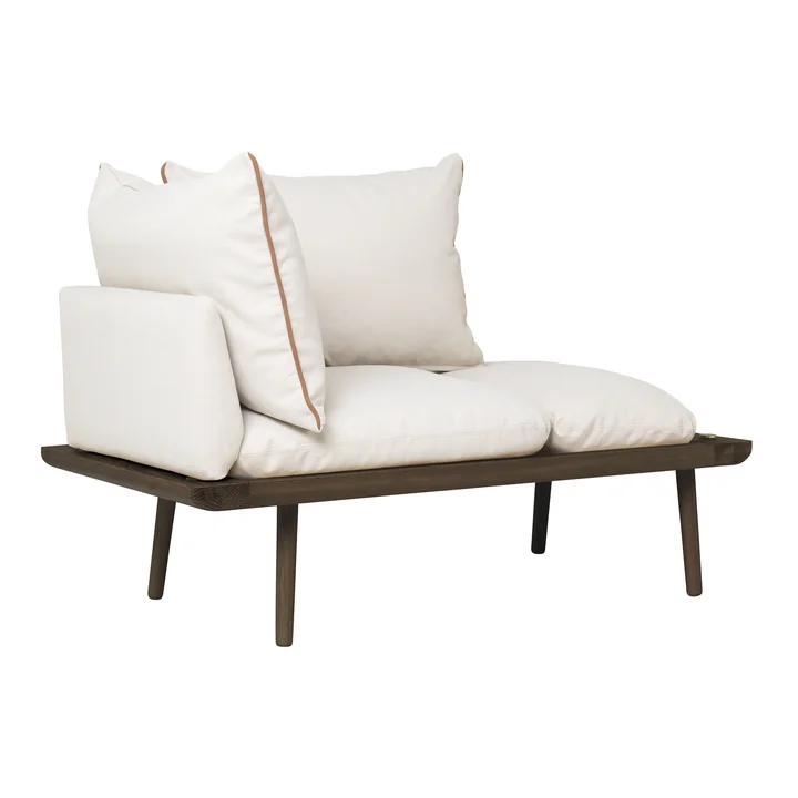 Umage - Lounge Around 1.5 Sitzer, Eiche dunkel / white sands