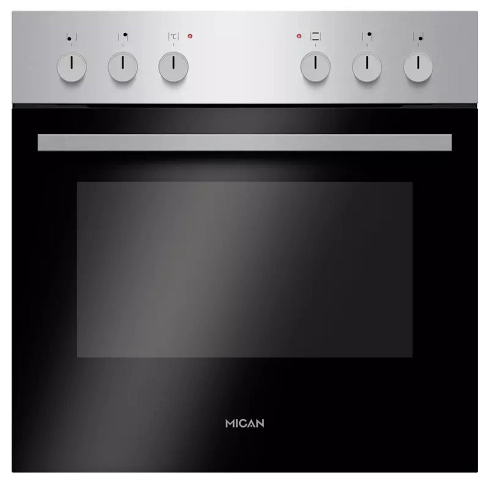 MICAN Einbau-Herdset 90320 - Edelstahl-schwarz - A