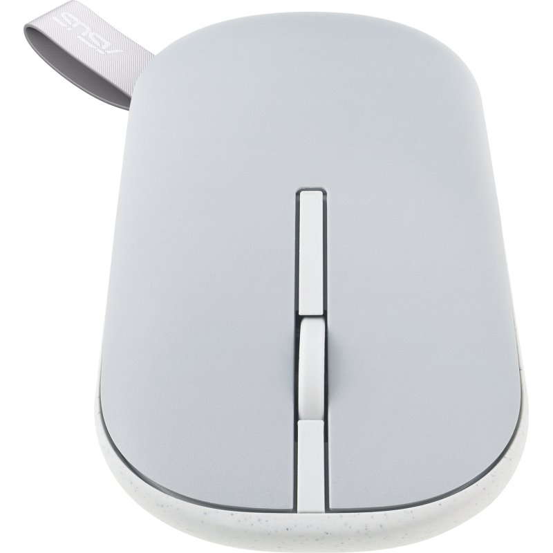 ASUS Marshmallow Mouse MD100 souris Bureau Ambidextre RF sans fil + Bluetooth Optique 1600 DPI