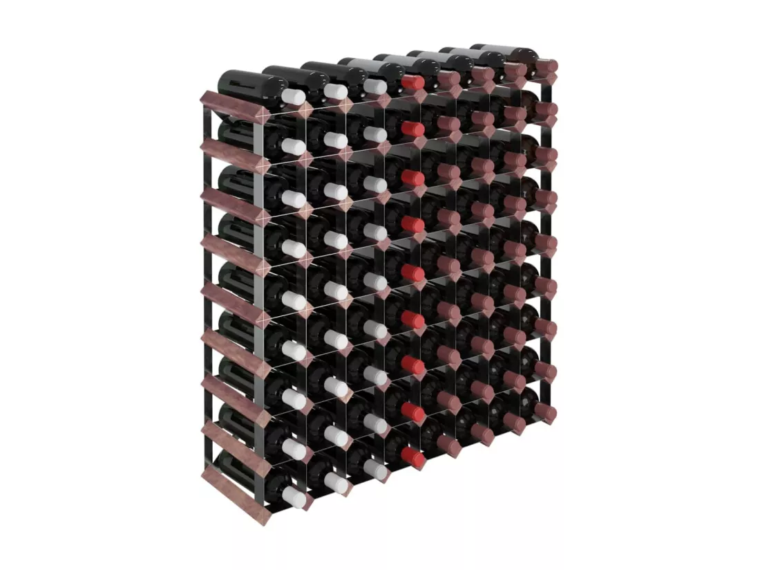 Casier à bouteilles pour 72 bouteilles Marron Bois pin solide
