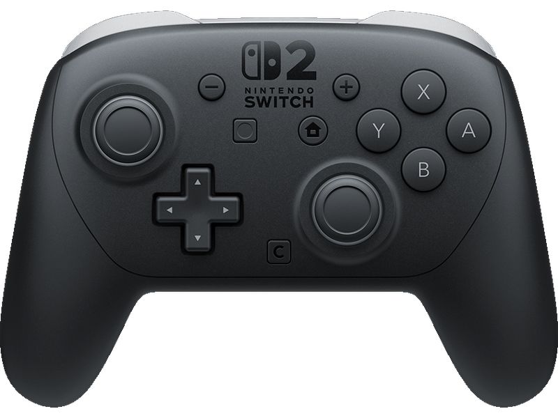 Nintendo Switch 2 Pro Controller Schwarz Elegantes Design, ergonomische Form und präzise Steuerung für ein komfortables und immersives Spielerlebnis