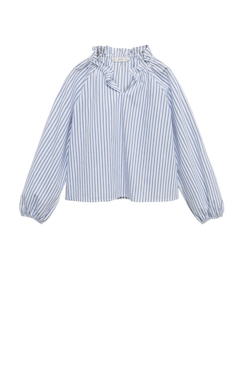 Mango Kids gestreeptetop wit/blauw