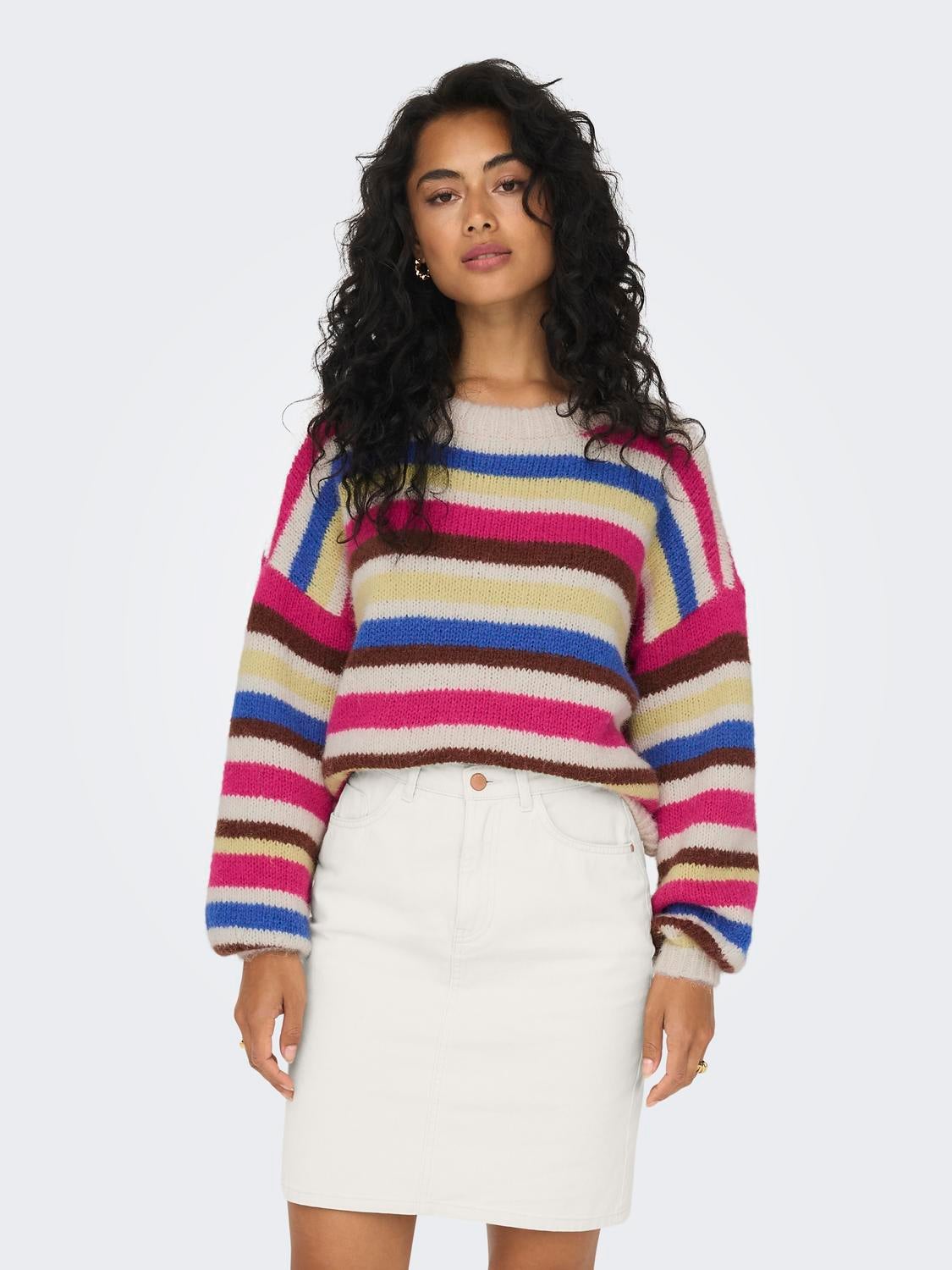 ONLBUBBLE Strickpullover Birch