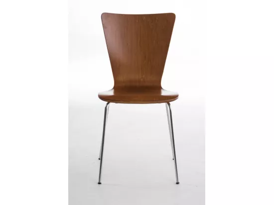 Lot de 8 Chaise de conférence - Bois & Nature - Marron - Aaron