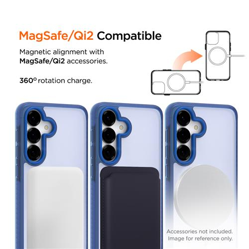 Samsung Galaxy S25 Blizzard Case GRS Schutzhülle aus Recycelten Materialien MagSafe-Modul (EGCA00838) - Blau