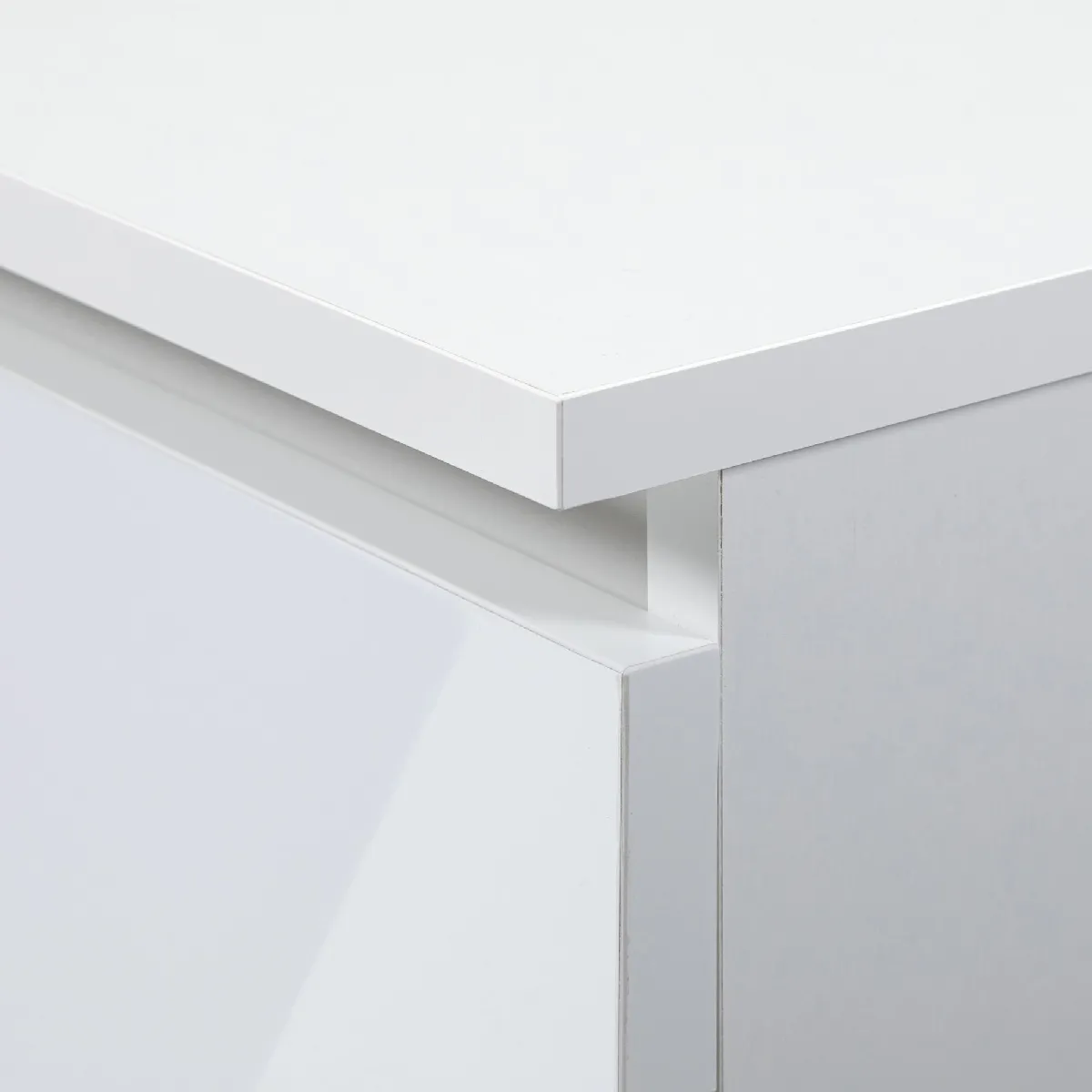Other Brands Table de Chevet GST - Blanc Brillant