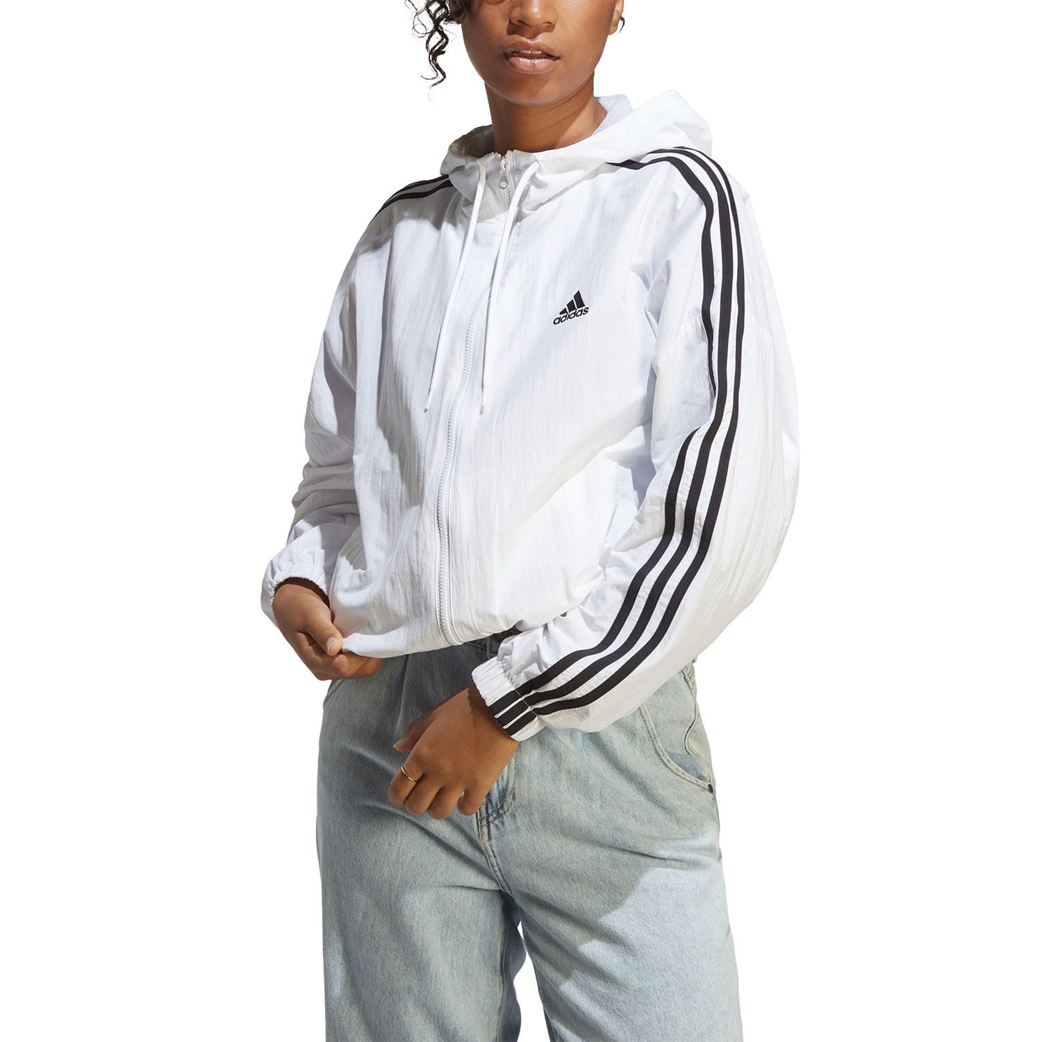 adidas  Essentials 3-Stripes Woven Windbreaker