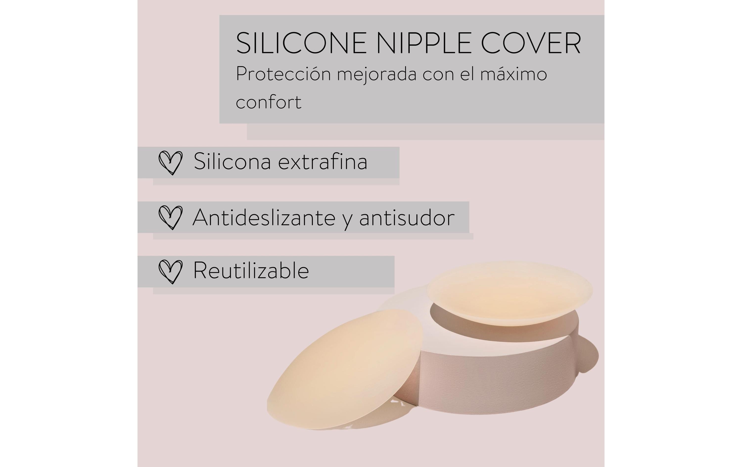 Silikon Nippel Pads helles nude 2 StückUnsichtbarer Halt für jedes Outfit
