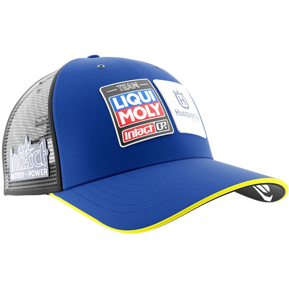 Ixon - Casquette Mesh Liqui Moly 24 Bleu / Jaune fluo