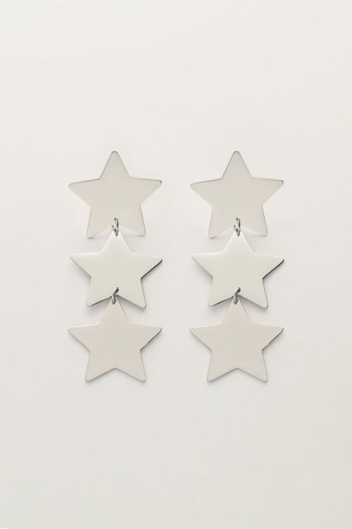 Statement oorhangers met drie sterren