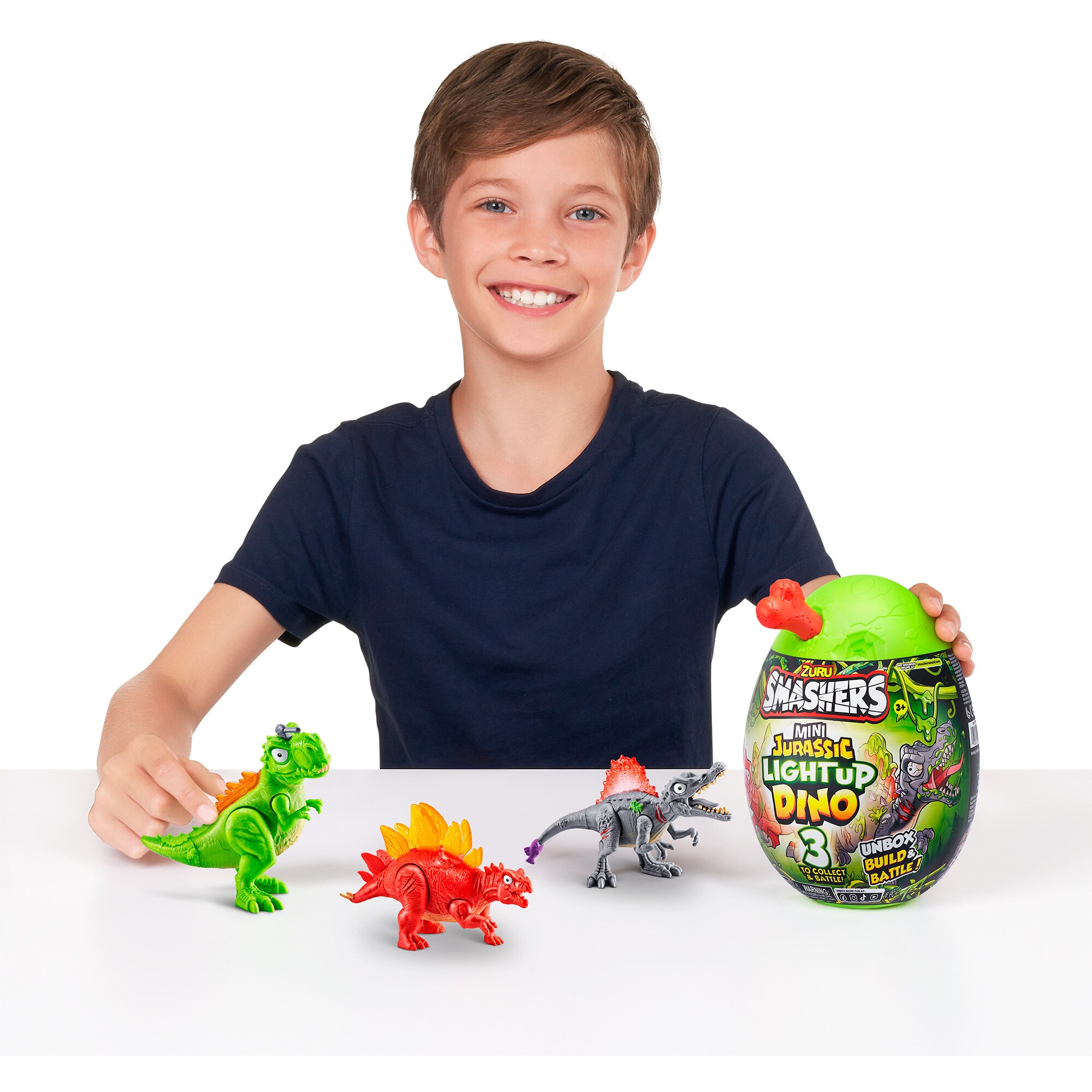 ZURU Spielfigur Smashers - Jurassic Light Up Dino Ei Mini Serie 1