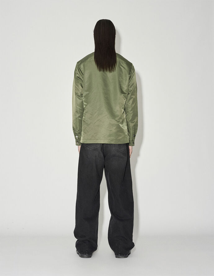Han kjøbenhavn Nylon Camp Collar Shirt Army green