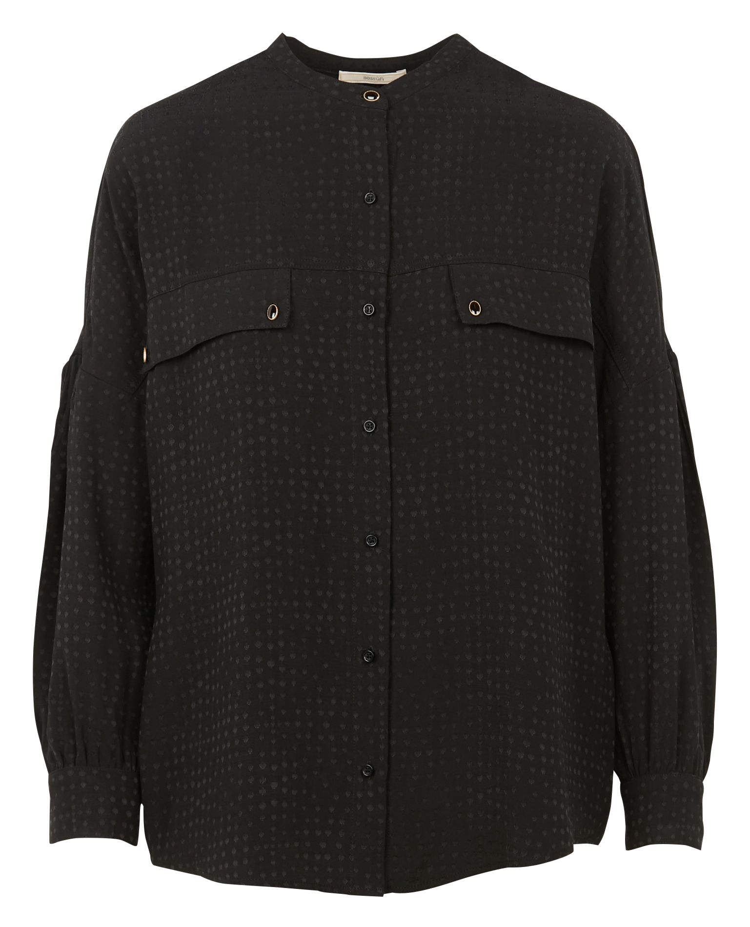 DANCY GIRL - Chemise col rond| Noir