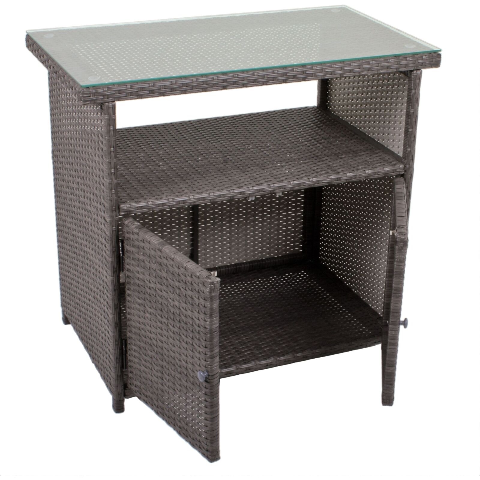 Kommode PADUA - schwarz-grau - 90 cm