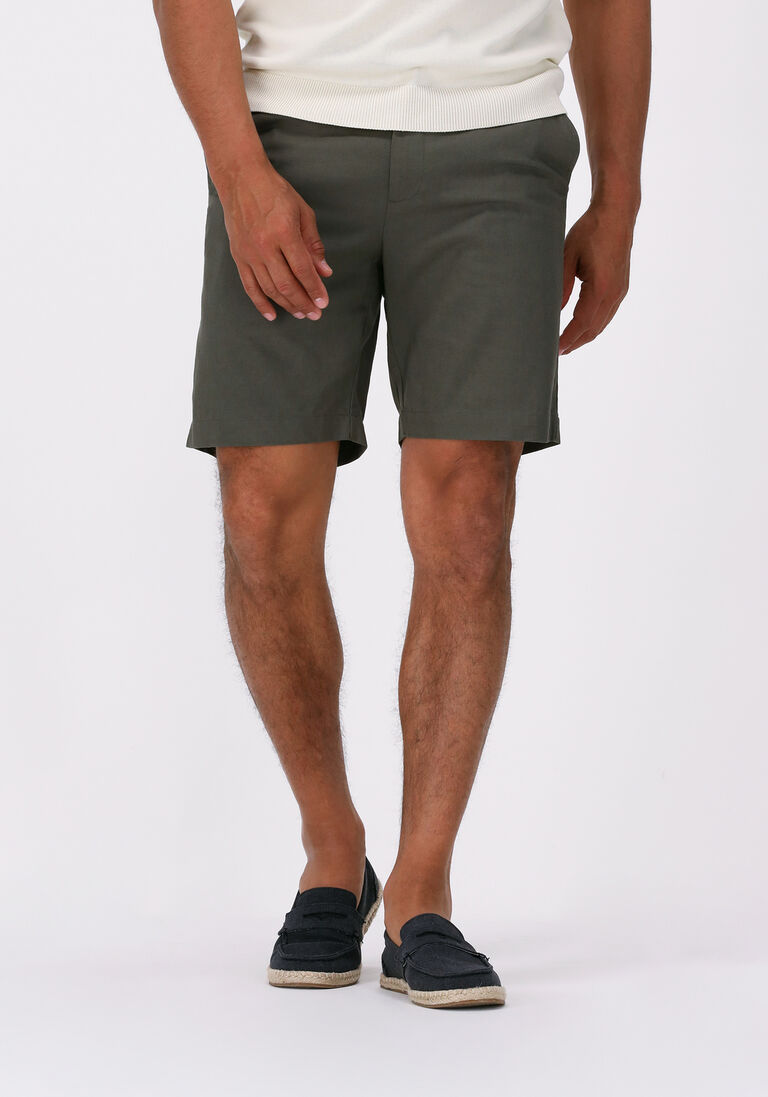 MINIMUM donkergroene minimum korte broek linos