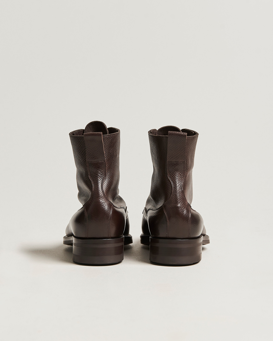 Edward Green Galway Grained Boot Dark Brown Utah Calf