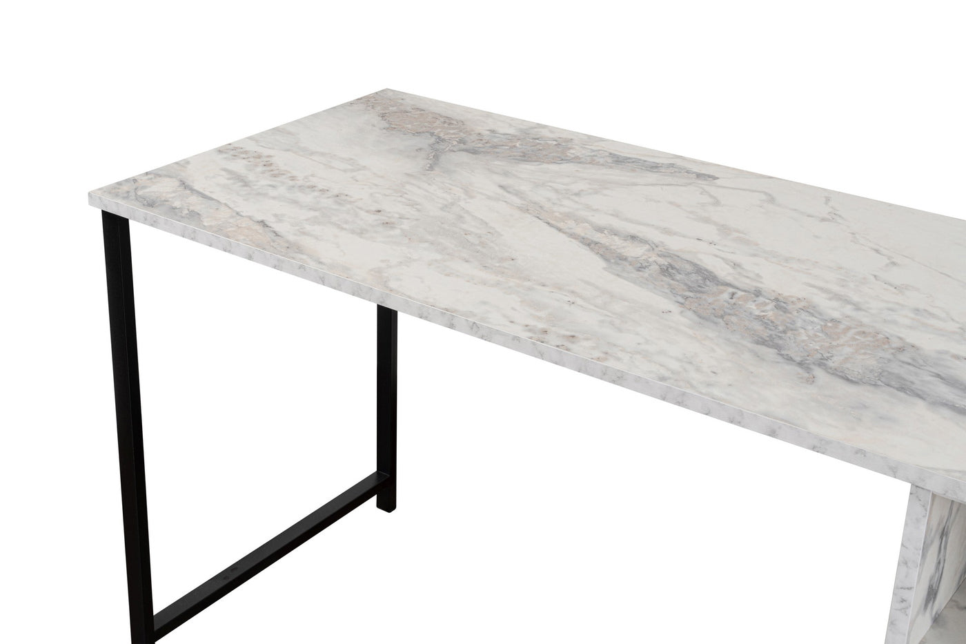 Giga Meubel - Bureau Marmerlook - 240x60x74cm - Twin
