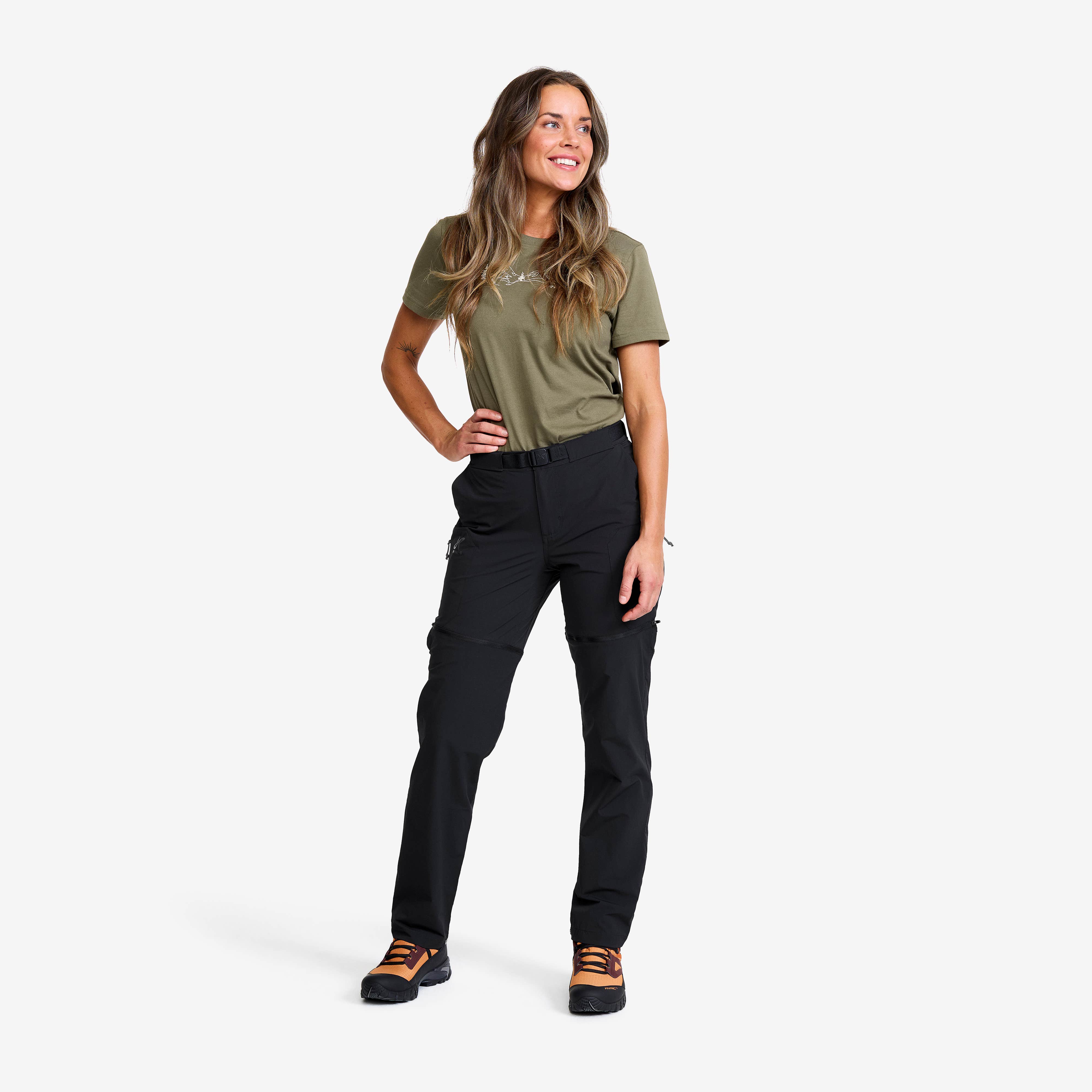 Elevate Hiking Zip-off Pants Dame Black