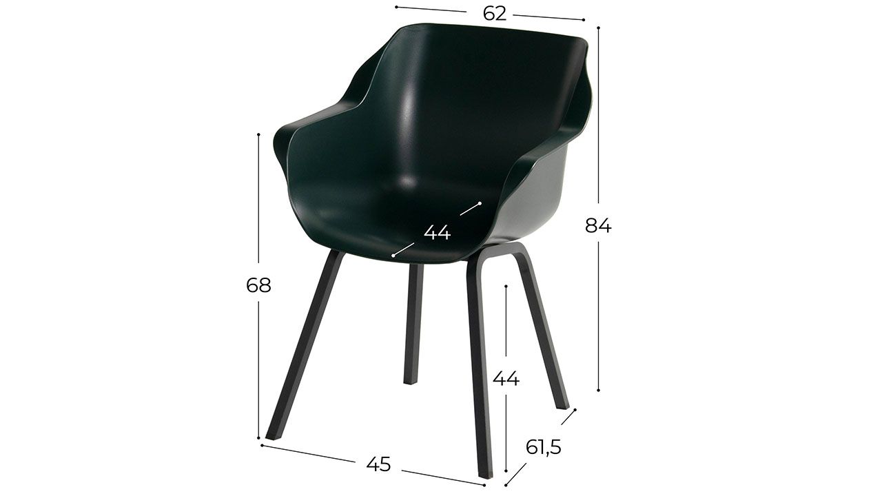 Tuinstoel 11.680.849 Sophie Element B62 x D58 x H84 cm