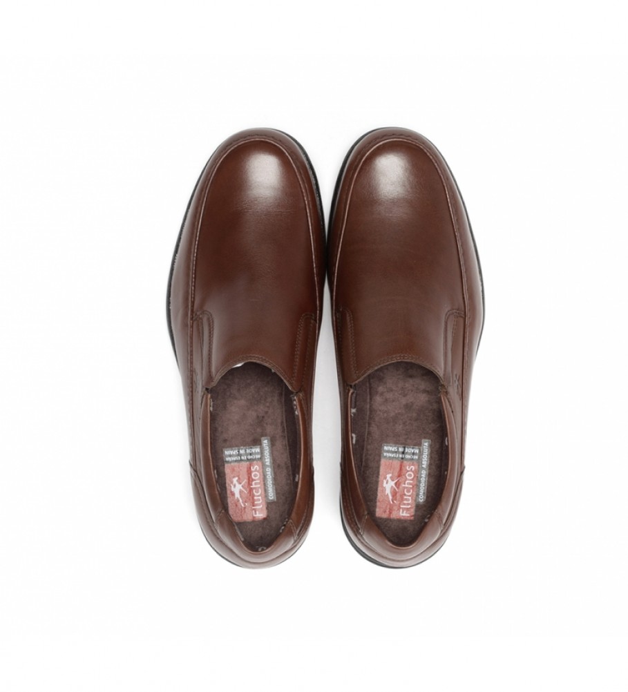 Sapatos de couro Fluchos 8499 Brown Bird