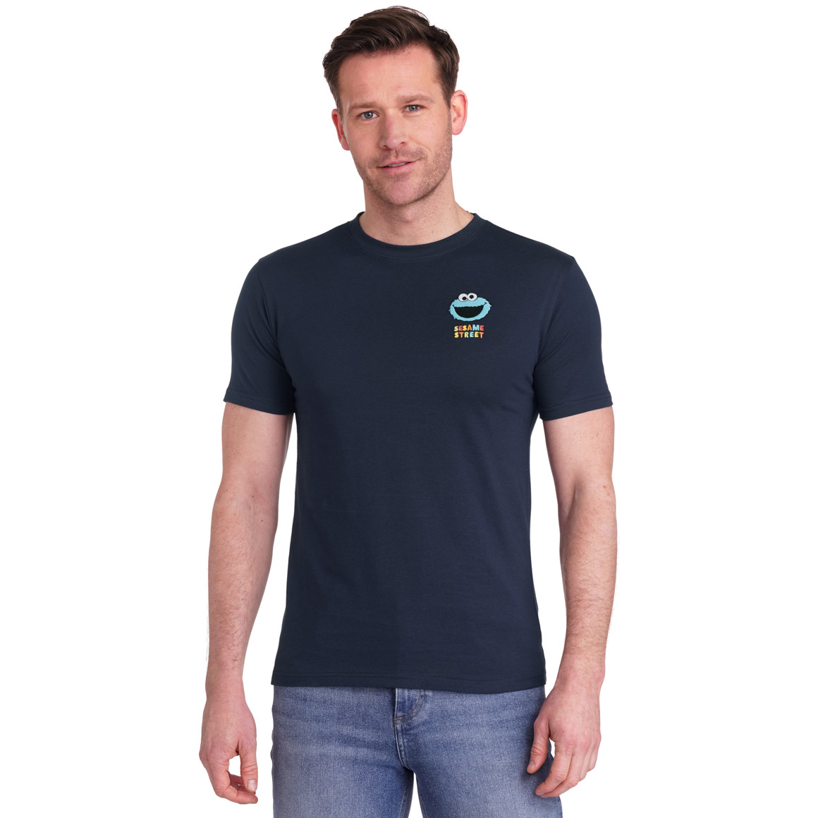 VanVaan Sesamstraße T-Shirt mit Applikation dunkelblau