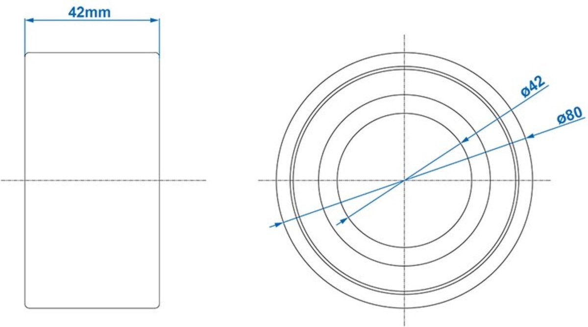 ProPlus AL-KO compactlager - 42/80x42 mm
