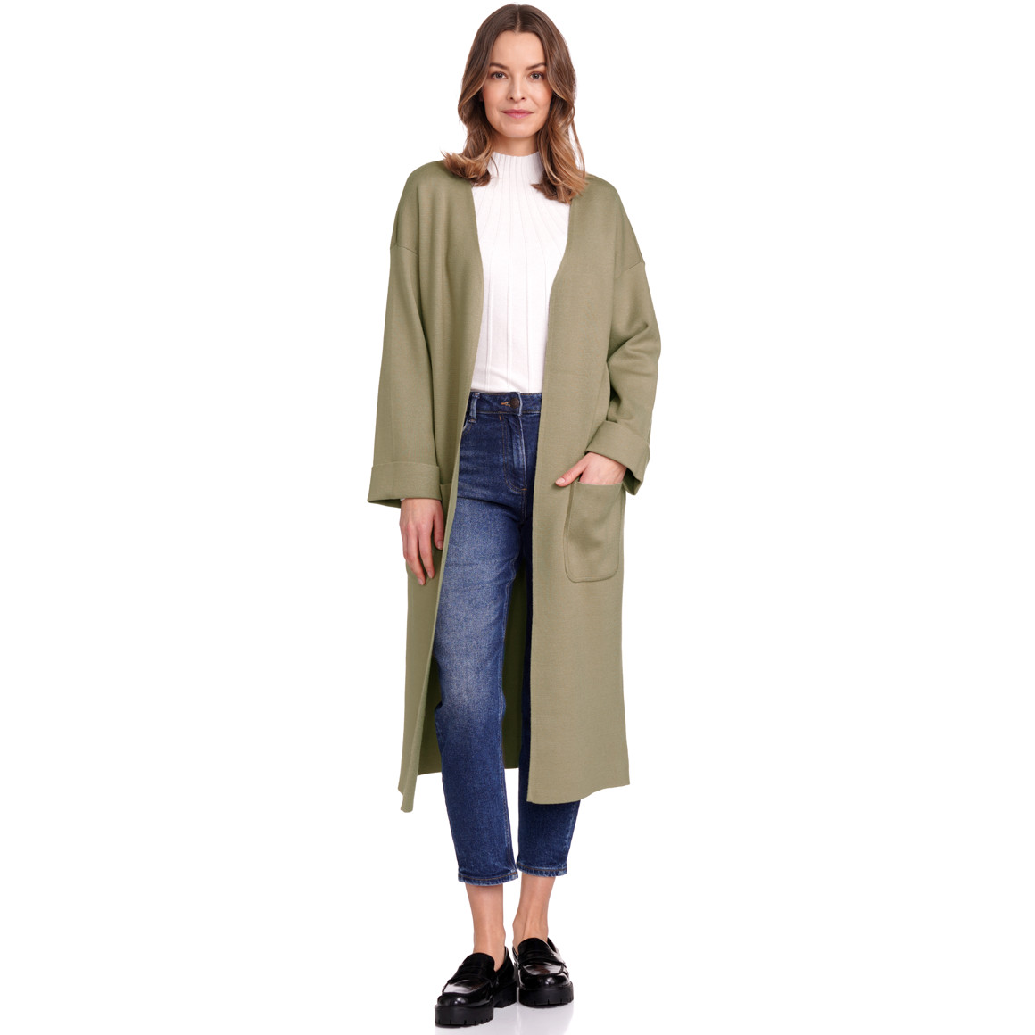 Gina Benotti Damen Strickjacke lang geschnitten helloliv