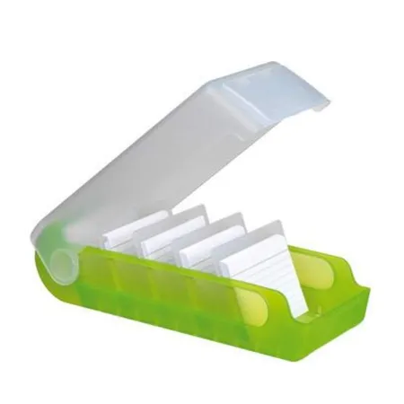 Herlitz 10720837 Lernkartei PP A8 transluzent farbig sortiert