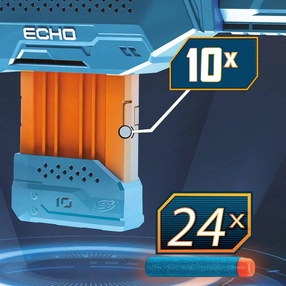 NERF ELITE 2.0 ECHO CS 10 ET FLECHETTES NERF ELITE OFFICIELLES