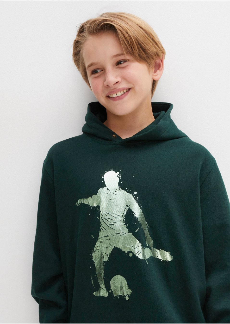 Sweat-shirt à capuche garçon avec imprimé